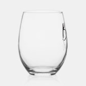 Custom Bridesmaid Name Script Schriftart Bridal Weinglas Ohne Stiel (Rechts)