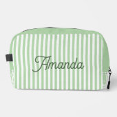 Custom Bridesmaid Striped Cosmetic Bag Waschbeutel (Vorderseite)