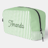 Custom Bridesmaid Striped Cosmetic Bag Waschbeutel (Rechte Ecke)