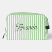 Custom Bridesmaid Striped Cosmetic Bag Waschbeutel (Rückseite)