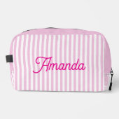 Custom Bridesmaid Striped Cosmetic Bag Waschbeutel (Vorderseite)