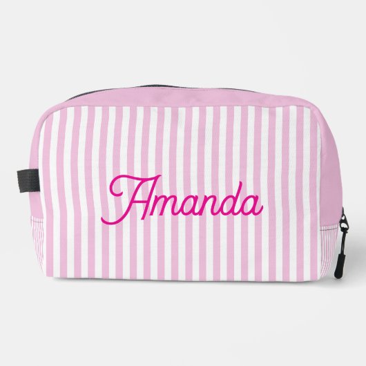 Custom Bridesmaid Striped Cosmetic Bag Waschbeutel (Vorderseite)