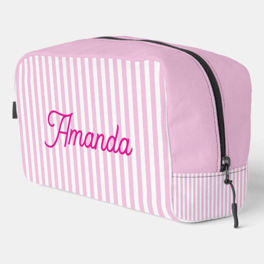 Custom Bridesmaid Striped Cosmetic Bag Waschbeutel (Rechte Ecke)