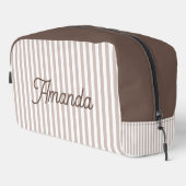 Custom Bridesmaid Striped Cosmetic Bag Waschbeutel (Rechte Ecke)