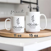 Custom Bridesmaid Tasse, Junggeselinnen-Abschied K Kaffeetasse