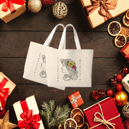 Custom Bridesmaid Totbeutel Jumbo Stoffbeutel