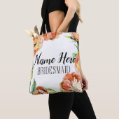 Custom Bridesmaid Tote Beutel Geschenk florale Tasche (Von Nahem)