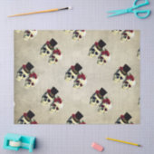 Custom Bridge & Groom Skull Hochzeitsgeschenk Seidenpapier (Basteln)