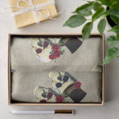 Custom Bridge & Groom Skull Hochzeitsgeschenk Seidenpapier (Geschenk)