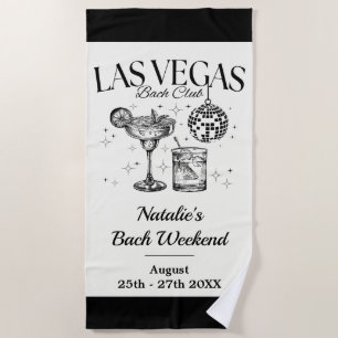 Custom Brie und Bridesmaid Las Vegas Bachelorette Strandtuch