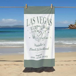 Custom Brie und Bridesmaid Las Vegas Bachelorette Strandtuch