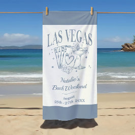 Custom Brie und Bridesmaid Las Vegas Bachelorette Strandtuch