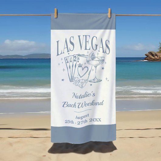 Custom Brie und Bridesmaid Las Vegas Bachelorette Strandtuch