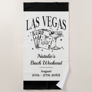 Custom Brie und Bridesmaid Las Vegas Bachelorette Strandtuch