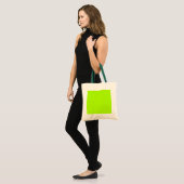 Custom Bright Lime Green Tragetasche (Vorderseite (Model))