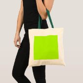 Custom Bright Lime Green Tragetasche (Vorderseite (Produkt))