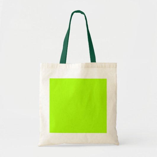 Custom Bright Lime Green Tragetasche (Vorne)