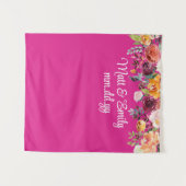 Custom Bright Pink Wedeption Foto Stand Wandteppich (Vorderseite (Horizontal))