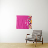 Custom Bright Pink Wedeption Foto Stand Wandteppich (Beispiel (Horizontal))