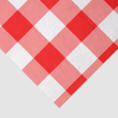 Custom Bright Red Gingham Seidenpapier (Ausschnitt)