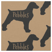 Custom Brittany Dog Fabric Stoff (Nahaufnahme)
