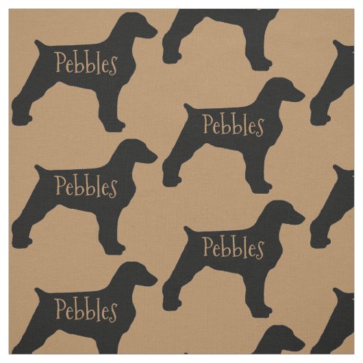 Custom Brittany Dog Fabric Stoff (Muster)