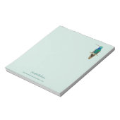 Custom Broad-billed Hummingbird Notepad Notizblock (Rotiert)