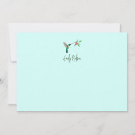 Custom Broad-tails Hummingbird Note Card Mitteilungskarte
