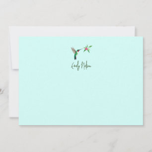Custom Broad-tails Hummingbird Note Card Mitteilungskarte