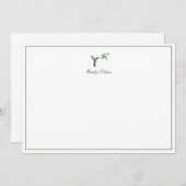 Custom Broad-tails Hummingbird Note Card Mitteilungskarte (Vorne/Hinten)