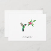 Custom Broad-tails Hummingbird Note Card Mitteilungskarte (Vorne/Hinten)