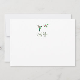 Custom Broad-tails Hummingbird Note Card Mitteilungskarte