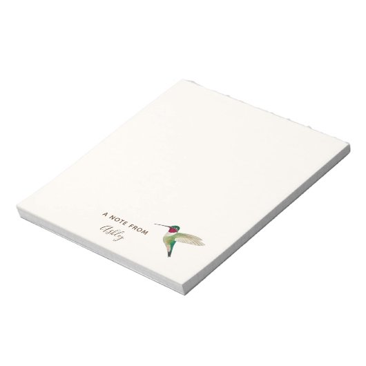 Custom Broad-tails Hummingbird Notepad Notizblock (Rotiert)