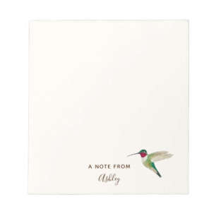 Custom Broad-tails Hummingbird Notepad Notizblock