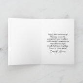 Custom Bronze 8. Wedding Anniversary Card Couple Karte (Innenseite)