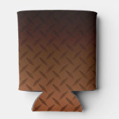 Custom Bronze Diamond Plate Man Höhle Dosenkühler (Rückseite)