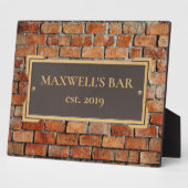 Custom Bronze on Brick Memorial Plaque Fotoplatte (Seite)