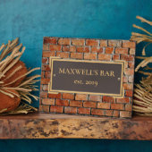 Custom Bronze on Brick Memorial Plaque Fotoplatte (Seite)