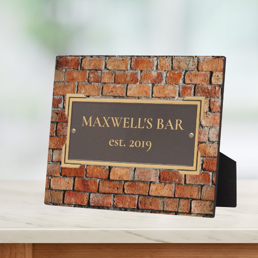 Custom Bronze on Brick Memorial Plaque Fotoplatte