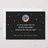 Custom Broomstick Mice Hexen Halloween Flat Karte (Rückseite)