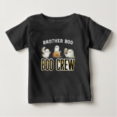 Custom Brother Boo Crew Halloween Baby T-shirt (Vorderseite)