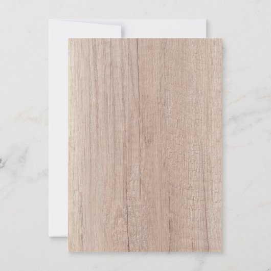 Custom Brown Holz Look Board Elegant Blank (Rückseite)