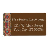 Custom Brown Red Terracotta Türkis Blue Mosaik (Vorne)