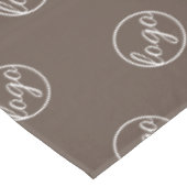 Custom Brown Restaurant Trade Show Logo Business Tischdecke (Schrägansicht)