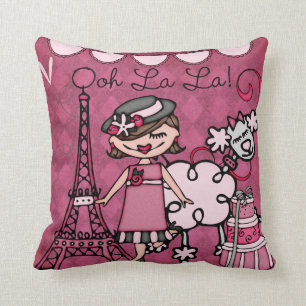 Custom Brünett Paris Diva Pillow Kissen