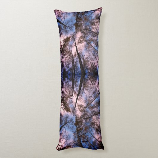 Custom Brushed Polyester BodySky ist das Limit Seitenschläferkissen (Rückseite (Vertikal))