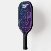 Custom Brushed Steel Precision Tech Pickleball Pad Schläger (Links)