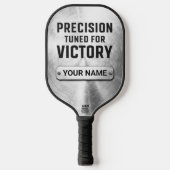 Custom Brushed Steel Precision Tech Pickleball Pad Schläger (Vorderseite)