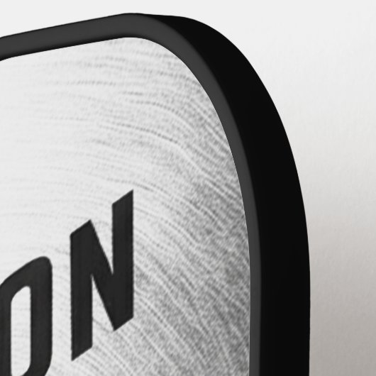 Custom Brushed Steel Precision Tech Pickleball Pad Schläger (Linke Seite)