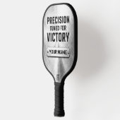Custom Brushed Steel Precision Tech Pickleball Pad Schläger (Links)